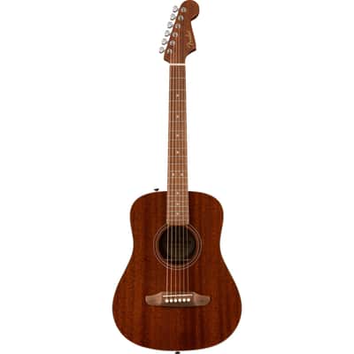 Fender California Standard Redondo Mini with Bag, Spruce Top, Natural Sapele image 1