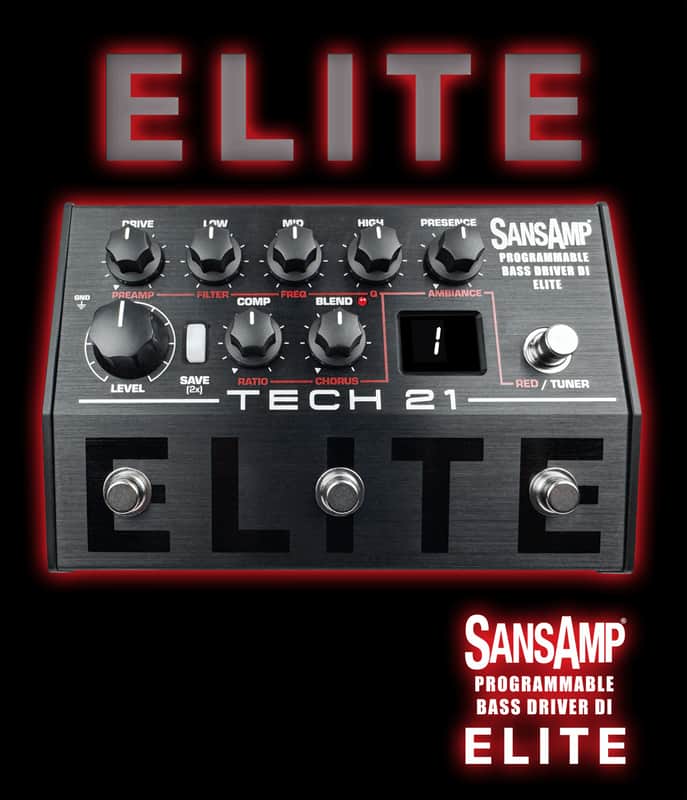 Tech 21 SansAmp Programmable Bass Driver D.I. Elite image 1