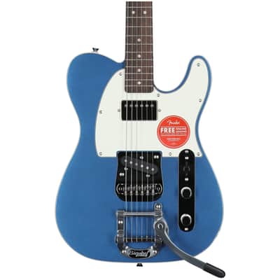 Squier Classic Vibe Custom Telecaster SH Electric Guitar with Bigsby, Big Lake Placid Blue image 4