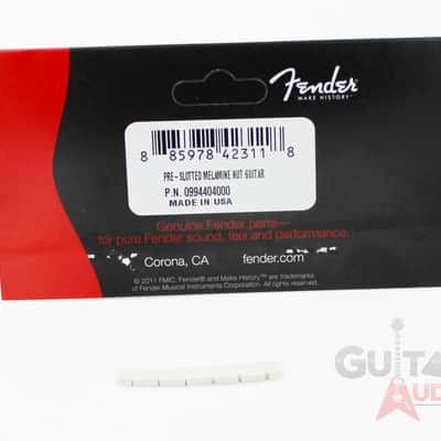Genuine Fender Melamine Stratocaster/Telecaster Strat/Tele Pre-Slotted Nut image 6