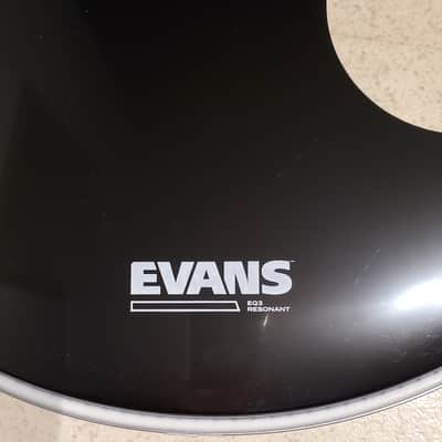 Immagine New 20"inch EVANS EQ3 Drum Head Black Resonate Drum Head - New - 2