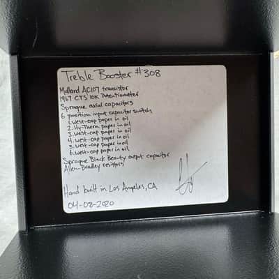 R2R Electric Treble Booster Module - Mullard AC107 transistor / Sprague caps - 2020 image 13