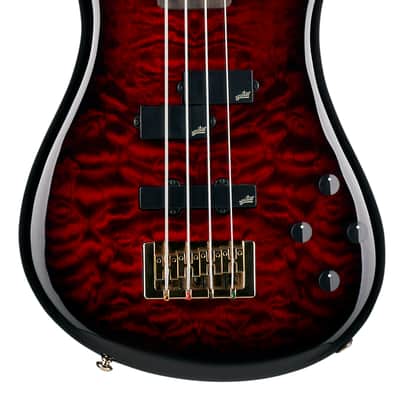 Spector Icon NS-2 Electric Bass Guitar - Black Cherry Gloss image 1
