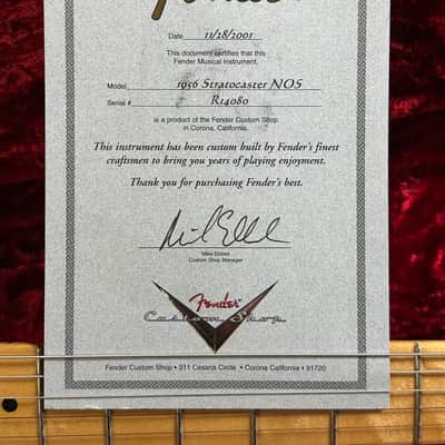 Fender Custom Shop '56 NOS Stratocaster 2001 Sunburst image 3