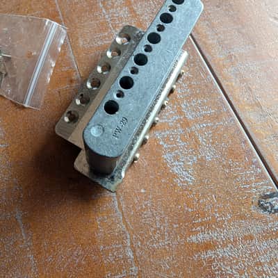 Fender Stratocaster Guitar Tremolo Bridge Heavy Block PW29 - Chrome image 10