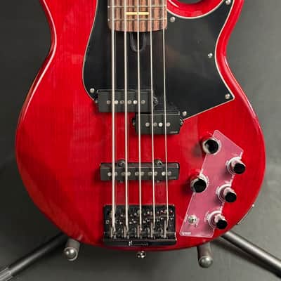 Yamaha BB735A Broad Bass 5-String Bass Guitar Fired Red Finish w/ Gig Bag (031) image 2