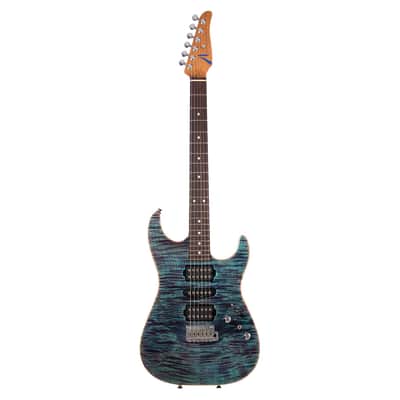 Tom Anderson Drop Top - Sheer Ultraviolet Blue with Binding - Custom Boutique Electric Guitar - NEW! image 7