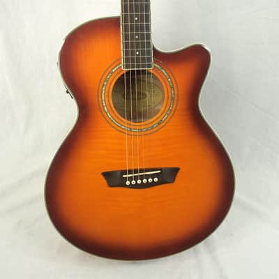 Washburn EA15ITB Festival Series Mini Jumbo with Electronics Ice Tea Burst