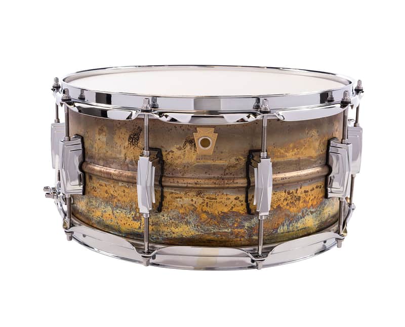 Ludwig Raw Brass Snare Drum - 6.5"x14" image 1