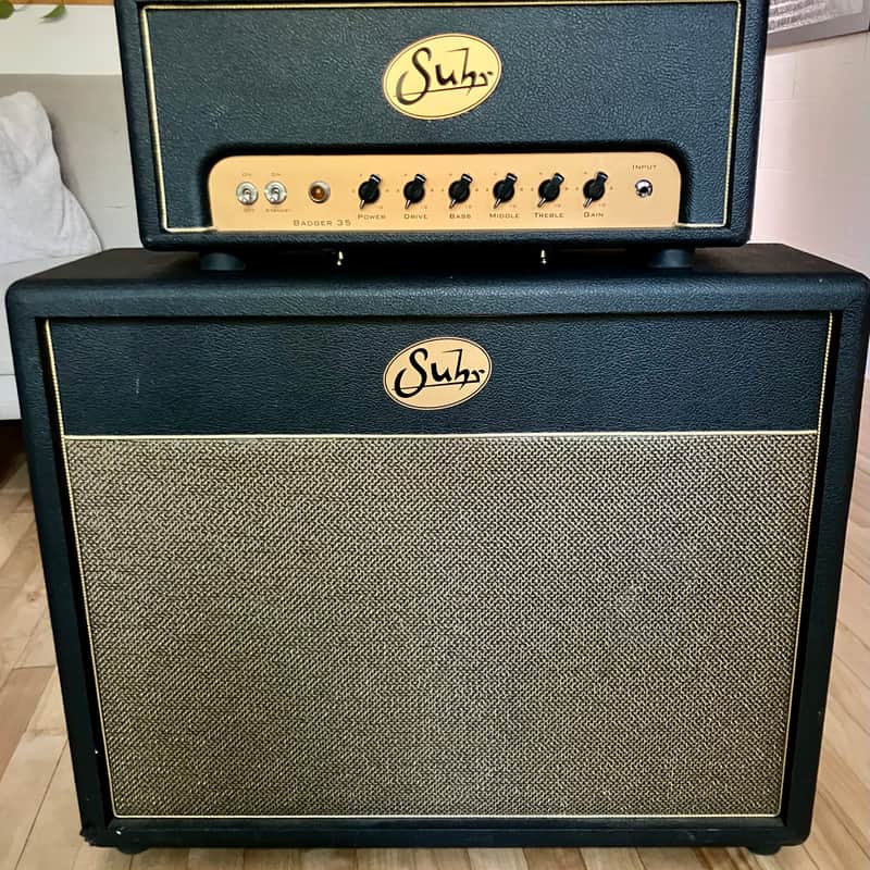 2010’s Suhr Badger 35 V1 35-Watt + 2×12″ speaker cabinet Black