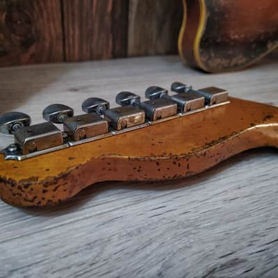 #202612 :: Baldman Jazzmaster double bound set (body + neck)in Relic Sunburst :: Aged Vintage Roadworn image 19