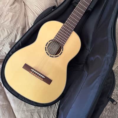 Ortega Family Series Pro 7-String Solid Top Nylon Classical Guitar w/ Bag image 1