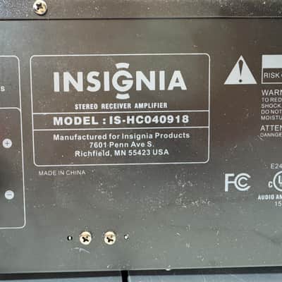 Insignia IS-HC040918 Receiver HiFi Stereo Vintage 2 Channel Radio AM/FM Audio image 6