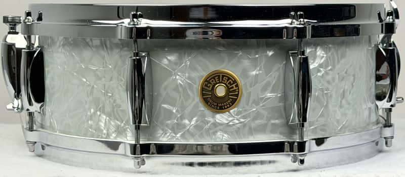 Gretsch 5x14" USA Custom Snare Drum - White Marine Pearl image 1