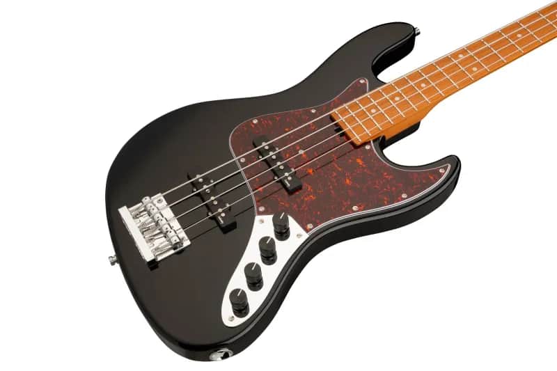 Sadowsky MetroExpress 21-Fret Vintage J/J Bass, Roasted Maple Fingerboard, 4-String - Solid Black High Polish image 1