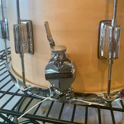 Rogers Powertone Reissue 8x14" Wood Shell Snare Drum 2021 Satin Natural image 5