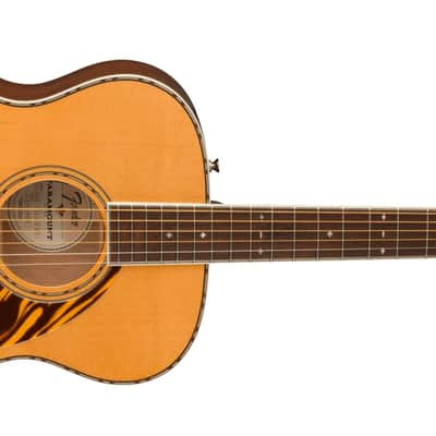 Fender Paramount PO-220E Orchestra Acoustic Guitar, with 2-Year Warranty, Natural, with Case image 5