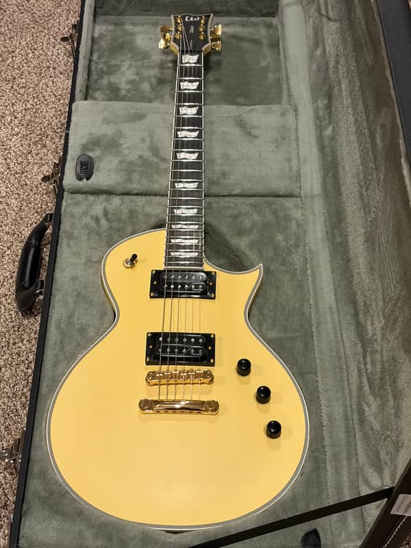 ESP LTD EC-1000T CTM 2022 - Present - Vintage Gold Satin image 1