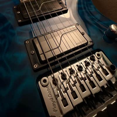 B.C. Rich Custom Shop ASM1 Archtop 2003 - Trans Blue Gloss image 14
