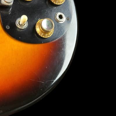 Vintage 1961 Gibson Melody Maker D Sunburst w/non-original chipboard case TSU25064 image 5