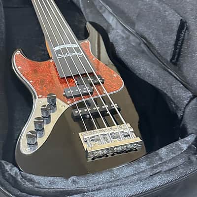 Sadowsky MetroExpress 21 Fret Hybrid PJ 5 String Morado Board Lefthand Electric Bass Guitar - Black image 12