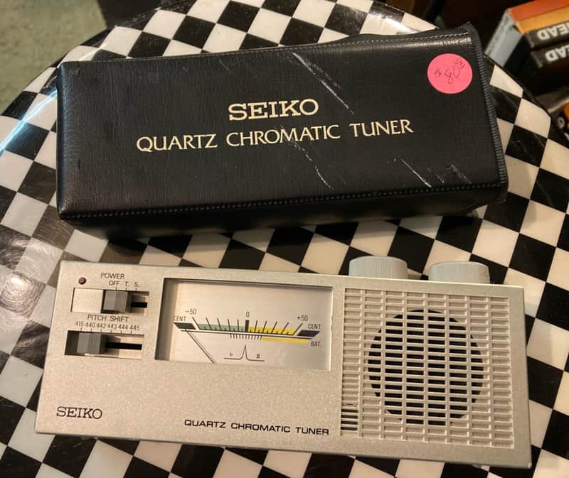 Seiko Japan Chromatic 80s ish Tuner speaker out for tones option 7 octaves image 1