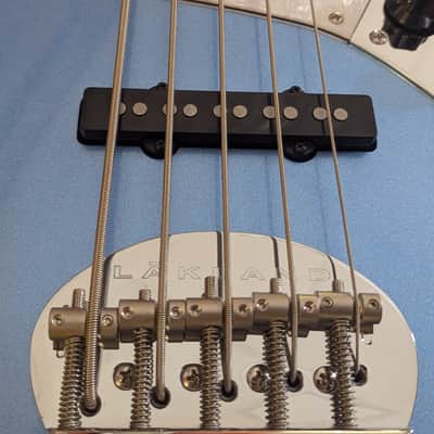 Lakland Skyline DJ-5 Darryl Jones Signature 5-String with Indian Laurel Fretboard 2025 - Lake Placid Blue image 6