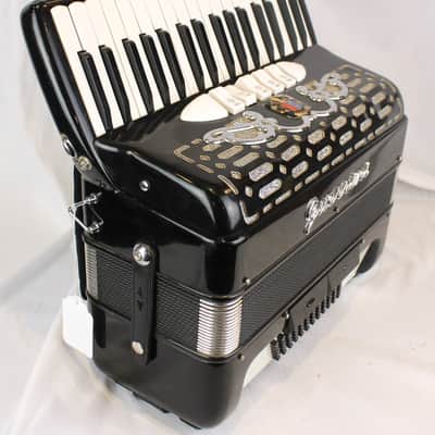 7439 - Black Guerrini Piano Accordion LMM 34 72 image 2