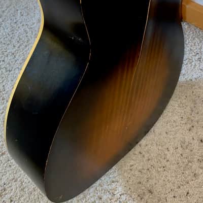 Harmony Stella 1950s 36" Parlor Guitar H929 image 8