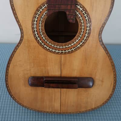 Project Vintage 1960s 3/4 Size Parlor Size Classical Guitar Mariachi Project Crack On Lower Bout Rarely Listed Mexico Mexican Mystery Maker image 5