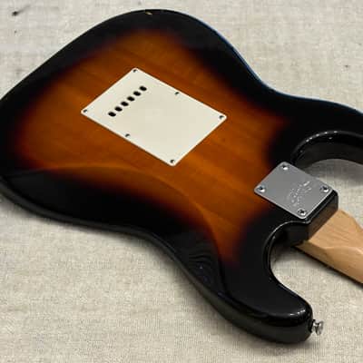 2007 Squier Stratocaster Bullet Strat Brown Sunburst Tremolo Rosewood Fretboard image 18