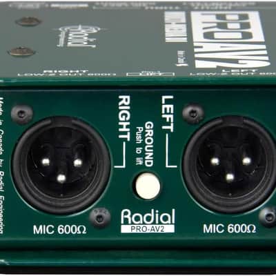 Radial Engineering ProAV2 Stereo Passive Multimedia Direct Box Bundle w/Pig Hog Mic Cable and Liquid Audio Polishing Cloth image 5