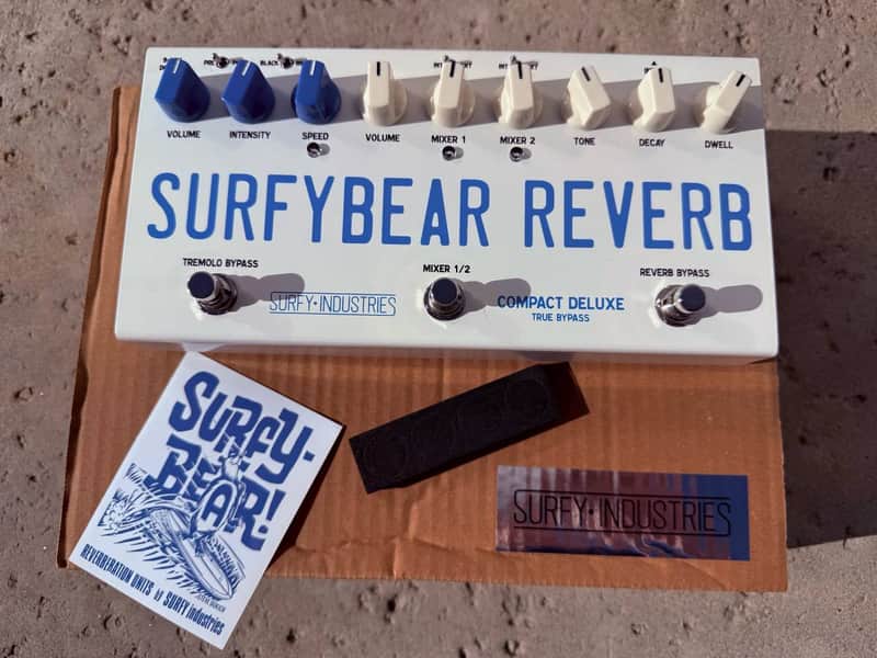 SurfyBear Compact Deluxe - Ready to Ship - Almost New - Classic Fender‑Style Spring Reverb image 1