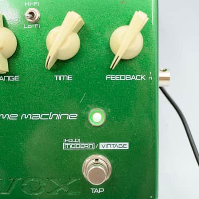 Vox JS-DL Time Machine Joe Satriani Signature Delay No Battery Cover Made in Japan Guitar Effect Pedal 000046 image 4