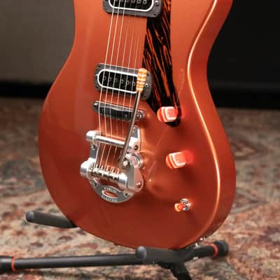 Powers Electric A-Type PF42 NAMM 2026 Hollow Body Electric Guitar - Byzantine Gold with Gig Bag image 4