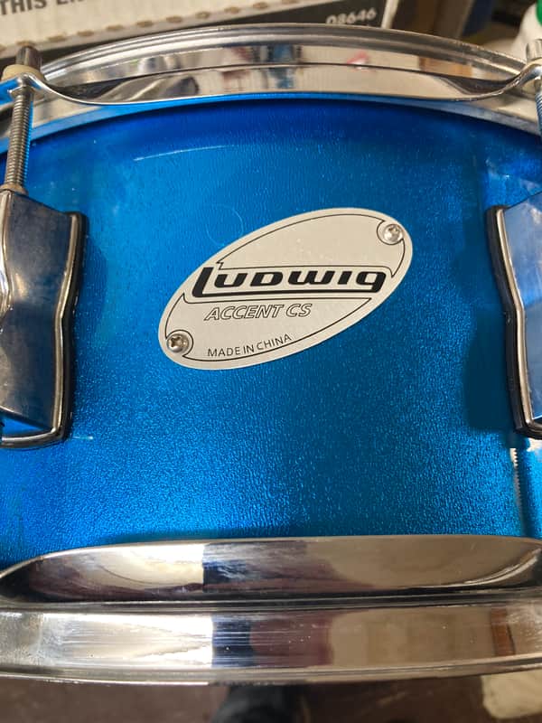 Ludwig Accent CS 2000s - Blue Sparkle Snare Drum 6.5x14 image 1