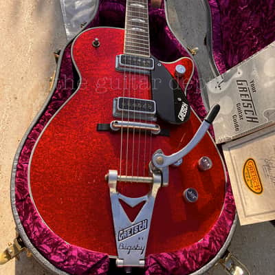 ♚MINT♚ 2012 Gretsch CUSTOM SHOP G-6128 MASTERBUILT JET Stephen Stern♚RED SPARKLE♚Dynasonics !♚OHSC♚8 LBS♚COA image 4