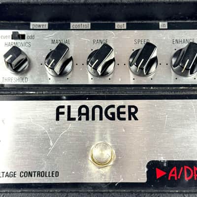 A/DA Flanger 1980s - Silver Original with power cord.With a foot pedal, you can change speeds like a Leslie! image 3