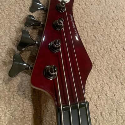 MTD Kingston Heir Fretless Bass - Cherry Red image 5