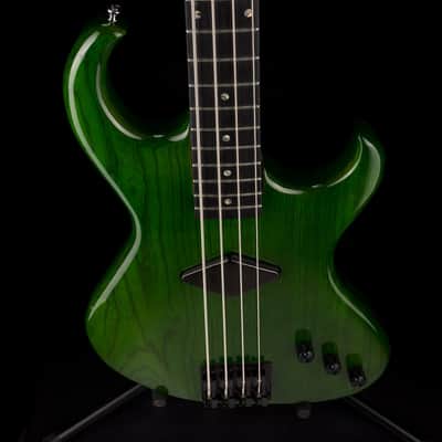 Pre Owned 1996 Rick Turner Prototype E-2 EL-434 PM Transparent Green Bass With OHSC image 4