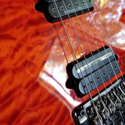Ibanez Premium RG920QMZ Liquid Inferno Dimarzio Crunchlab RG 920 Electric Guitar Edge Zero image 5