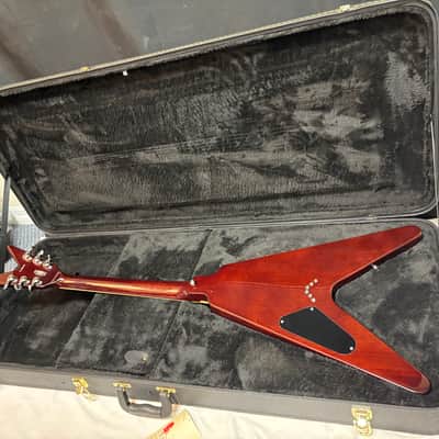 DEAN V 79 Trans Brazilia electric GUITAR w/ Hard Case Flame Maple NEW image 9