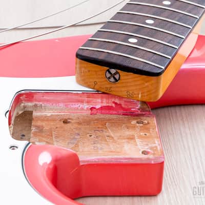 1985 Fender Precision Bass ‘62 Vintage Reissue PB62-55 Metallic Pink w/ Seymour Duncan & Case, Japan MIJ Fujigen image 17