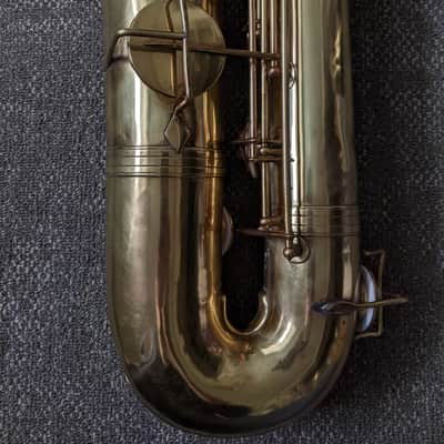 Buffet Crampon Cie Evette & Schaeffer 1927 - Vintage Lacquer Bari Sax Paris France Baritone Saxophone image 15