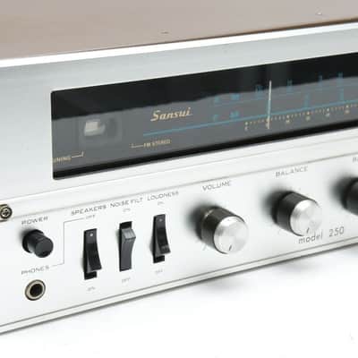 *Serviced* Sansui Model 250 Tube Stereo Receiver Vintage HiFi -- New Capacitors, LED Bulbs image 2