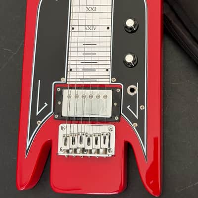 Eastwood Airline Lap Steel Guitar 2010’s - Candy Apple Red image 5
