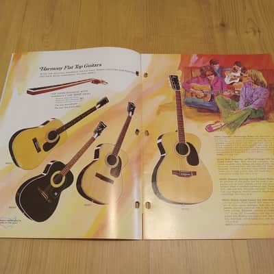 Vintage 1972 Harmony Instrument Catalog! Rare, Original Case Candy, Paperwork! image 3