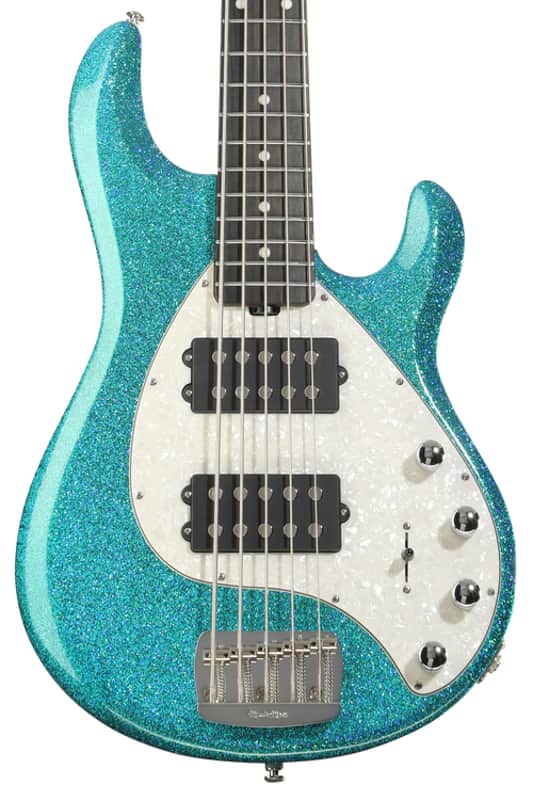 Ernie Ball Music Man StingRay 5 Special HH 5-string Electric Bass Guitar - Anomalous Green  Ebony Fingerboard image 1