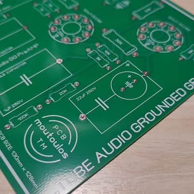 Tube Audio Stereo PreAMP PCB Grounded Grid (GG) image 3