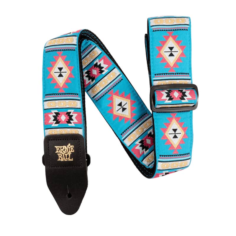 Ernie Ball Classic Jacquard Guitar Strap/Bass Strap - Sedona Blue image 1